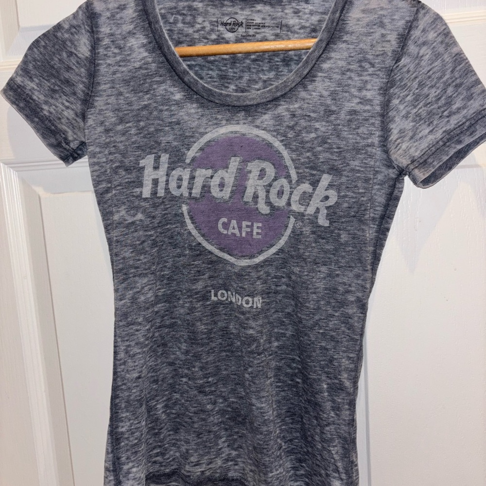 Hard Rock Cafe Heather Gray Top